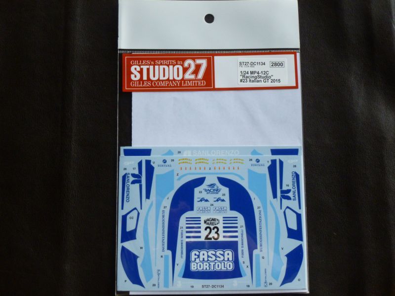 画像1: STUDIO27【DC-1134】1/24 MP4/12C "Racing Studio"#23 Italian GT 2015 Decal（F社対応）