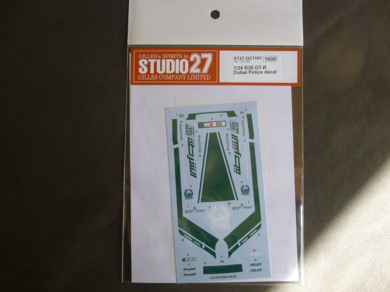 画像1: STUDIO27【DC-1181】1/24 R35GT-R Dubai Police DECAL（A社対応）