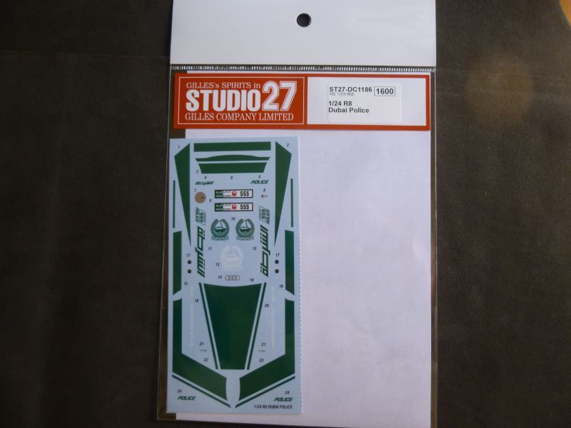 画像1: STUDIO27【DC-1186】1/24 R8 Dubai Police DECAL（R社対応）