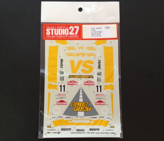 画像1: STUDIO27【DC-397】1/24 RALLY 037 "OLIO FIAT" SAN REMO 1984 Decal