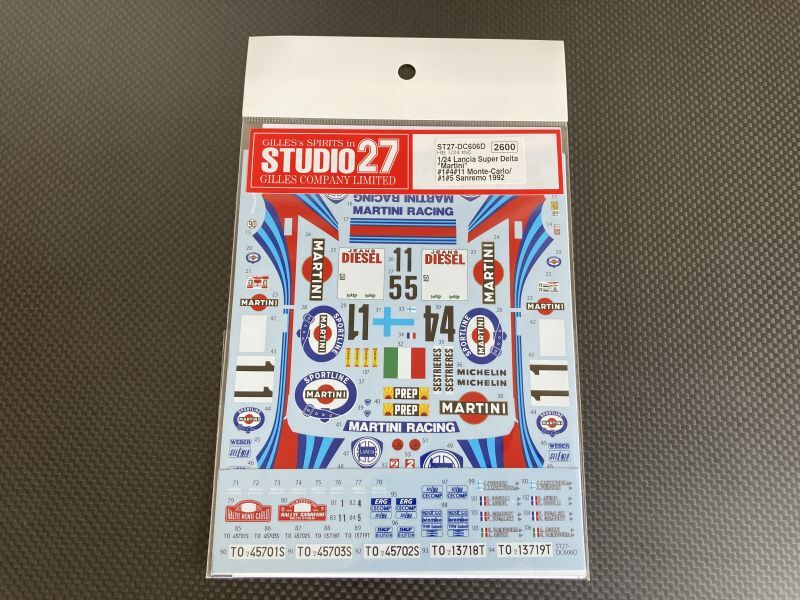 画像1: STUDIO27【DC-606D】1/24 Lancia Super Delta "Martini"#1#4#11 Monte-Carlo /#1#5 Sanremo 1992 Decal（H社対応）