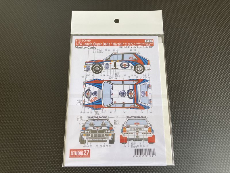 画像2: STUDIO27【DC-606D】1/24 Lancia Super Delta "Martini"#1#4#11 Monte-Carlo /#1#5 Sanremo 1992 Decal（H社対応）