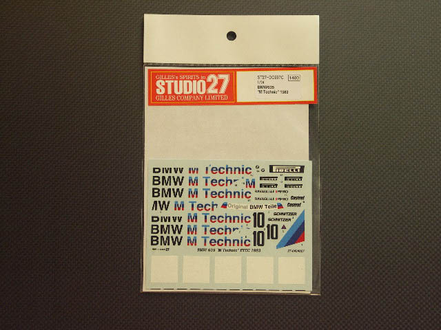 画像1: STUDIO27【DC-697C】1/24 BMW635"M Technic"'83