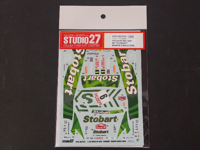 画像1: STUDIO27【DC-737C】1/24 フォードフォーカスＲＳ　ＷＲＣ"Stobart"モンテカルロ'２００６