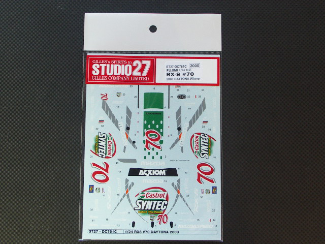 画像1: STUDIO27【DC-761C】1/24 マツダ RX-8 DAYTONA 2008 WINNER #70