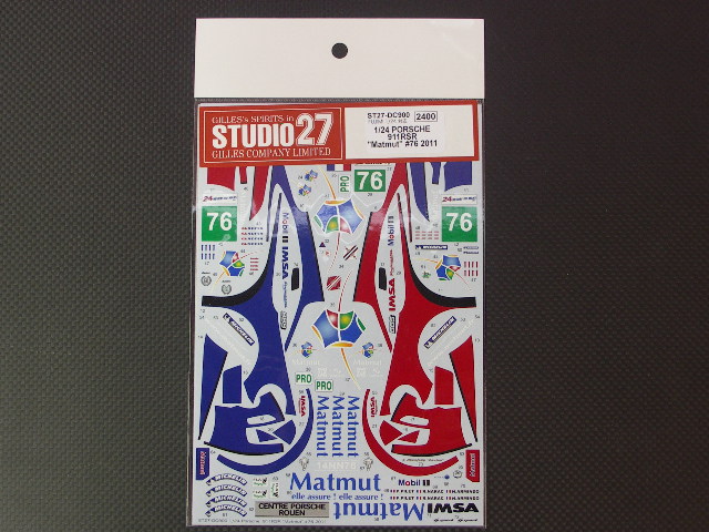 画像1: STUDIO27【DC-900】1/24 PORSCHE 911RSR "Matmut"#76 2011 decal