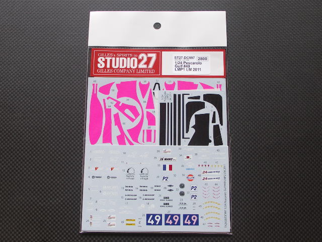 画像1: STUDIO27【DC-997】【プランC】1/24 PESCALO Gulf #49 LMP2 LM 2011 DECAL （simil-r社対応）