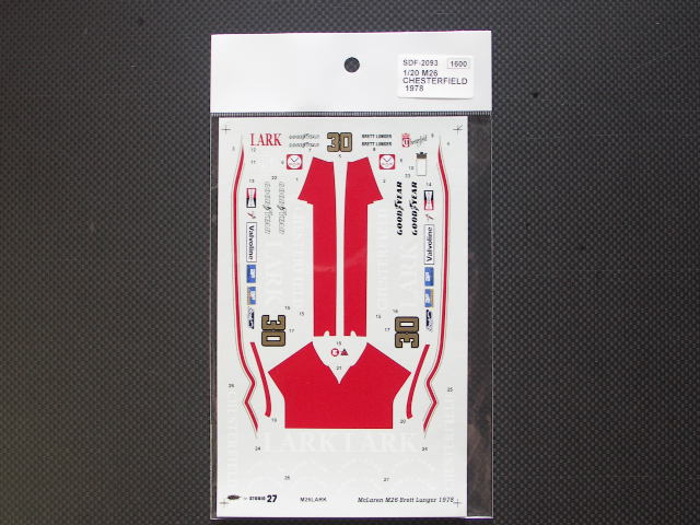 画像1: STUDIO27【SDF-2093】1/20 M26 CHESTERFIELD 1978 スペアーデカール(スタジオ対応)