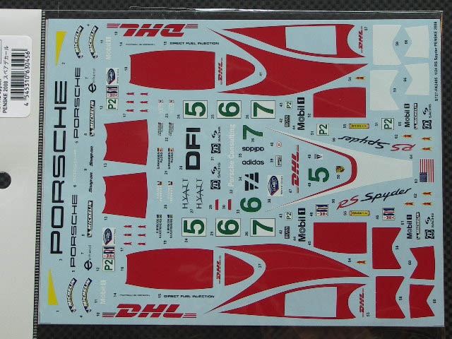 画像: STUDIO27【SDF-2495】1/24 RS-Spyder"PENSKE"ALMS 2008スペアデカール(スタジオ対応)