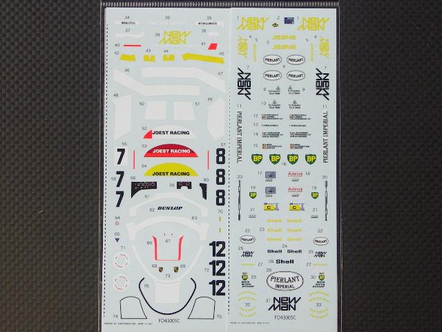 画像2: STUDIO27【SDFD-43005C】1/43 956 NEWMAN LM 1984(Long tail) スペアーデカール(スタジオ対応)