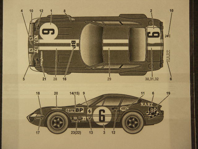 画像: STUDIO27【SDFR-2411】FERRARI 365GTB4 LM 1973 #6スペアーデカール(スタジオ対応)