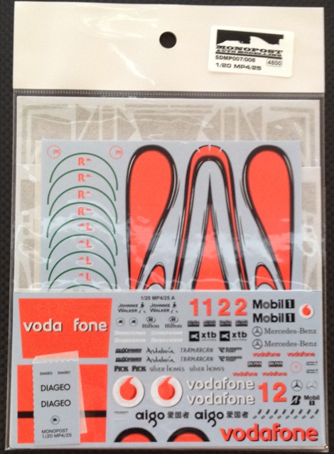 画像1: MONOPOST【SD-MP007/008】1/20 MP4/25 (2010) - Spare Decal