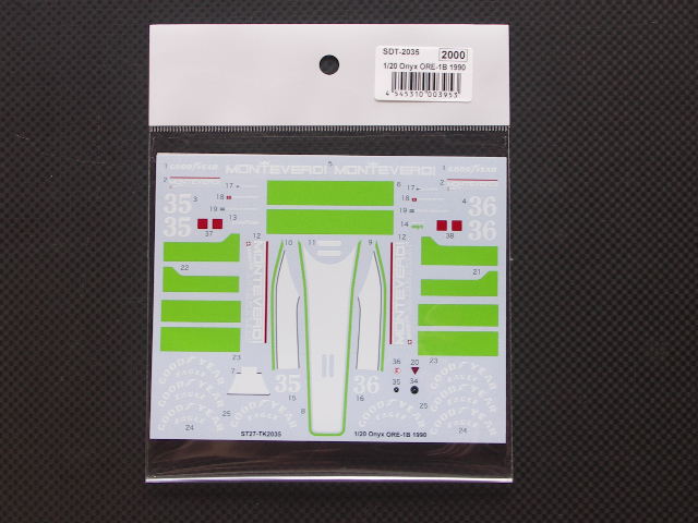 画像1: STUDIO27【SDT-2035】1/20 ONIX ORE-01 1990 トランスキット対応スペアデカール(スタジオ対応)