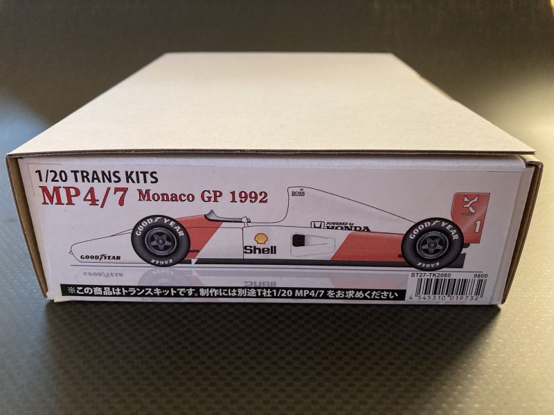 STUDIO27【TK-2080】1/20 MP4/7 モナコGP 1992 トランスキット（T社 