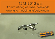画像1: T2M【T2M-3012】4.5 mm 90 degree swivel hose ends