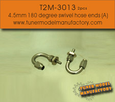 画像1: T2M【T2M-3013】4.5 mm 180 degree swivel hose ends