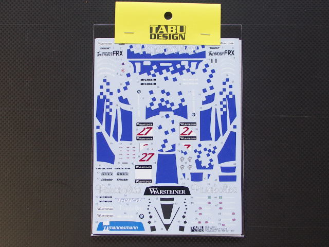 画像1: TABU DESIGN【24041】1/24 Mclaren F1-GTR"Parabolica"#27 FIA-GT 1997 Decal(F社対応)